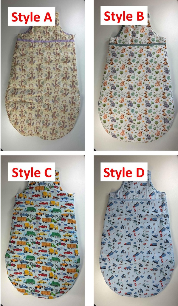 Gigotteuse (dormeuse) d'hiver pour bébé 0-6 mois - Style au choix (A)