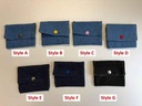 Petit porte-monnaie en denim recyclé - Style au choix
